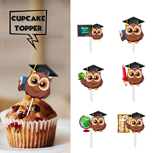 18pcs Glitter Dessert Cupcake Topper Congratulation 2023 Eaglet ...