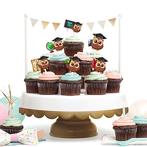 18pcs Glitter Dessert Cupcake Topper Congratulation 2023 Eaglet ...