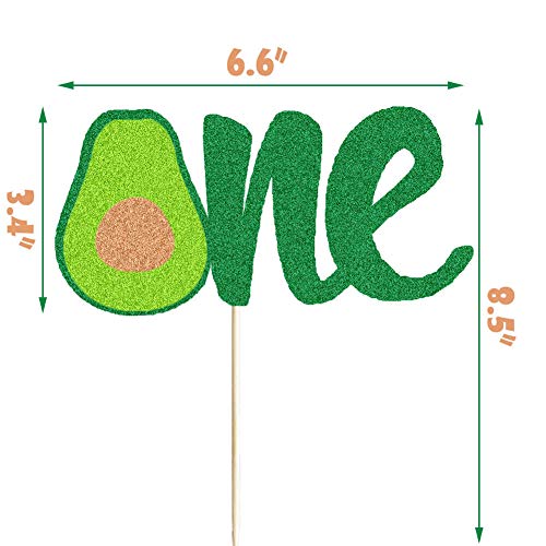 Avocado One Cake Topper Holy Guacamole Cake Decor Uno/Cinco De M