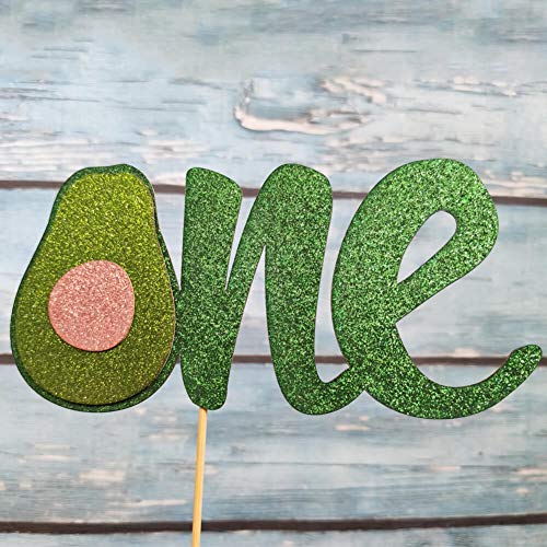 Avocado One Cake Topper Holy Guacamole Cake Decor Uno/Cinco De M