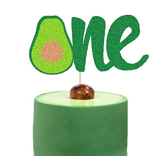 Avocado One Cake Topper Holy Guacamole Cake Decor Uno/Cinco De M