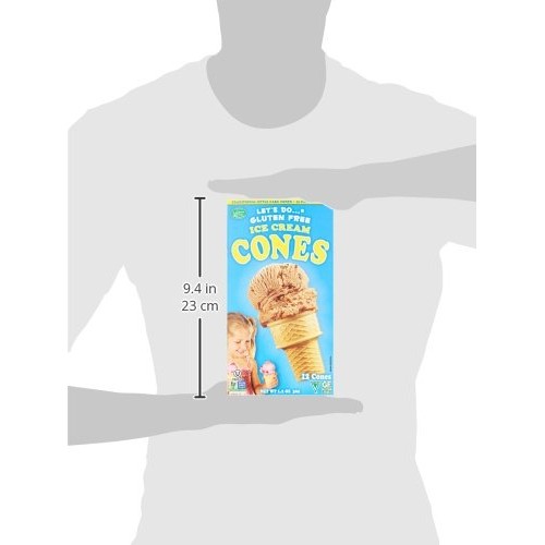 Lets Do Organic Ice Cream Cones Gluten Free Packages, 4 Count