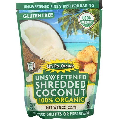 Lets Do Organics Organic Shredded Coconut, 8 Oz