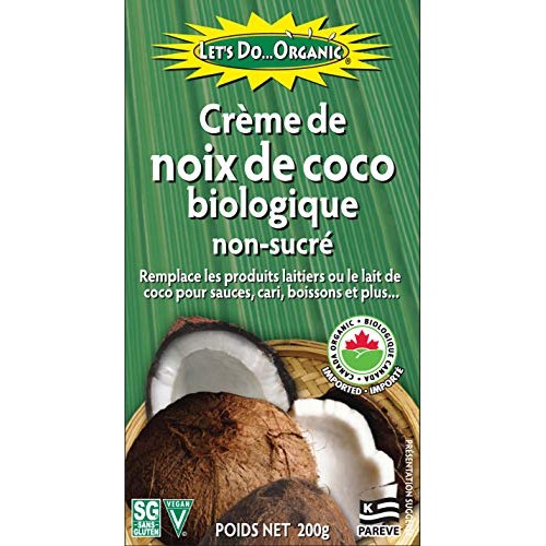 Lets Do Organic Creamed Coconut, 7 Ounce Box Pack Of 6