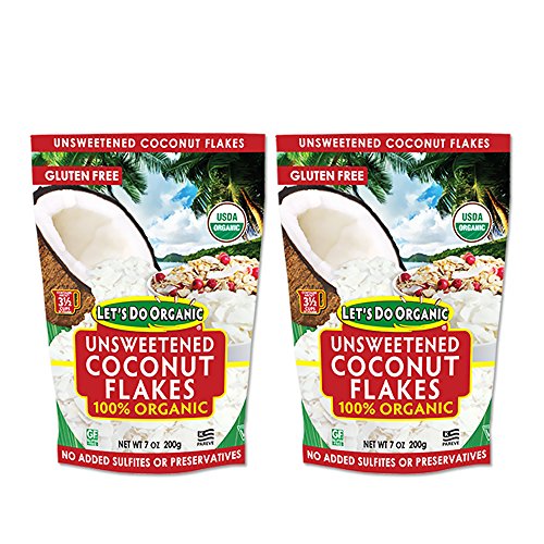 Lets Do Organic Unsweetened Shredded Coconut Pack Of 2