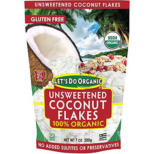 Lets Do Organics: Organic Coconut Flakes, 7 Oz 3 Pack