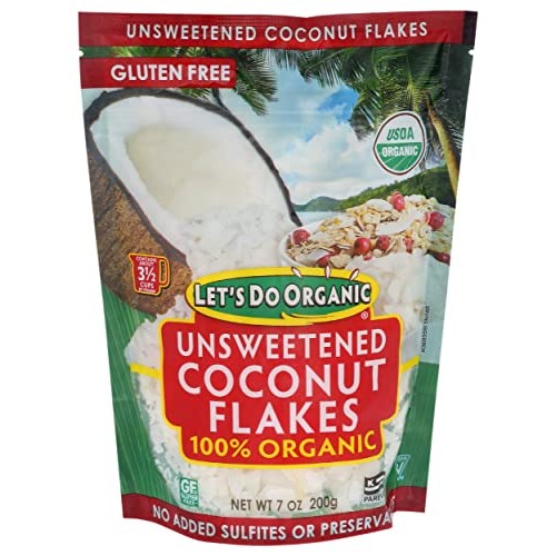 Lets Do Organic Unsweetened Coconut Flakes, 7 Oz