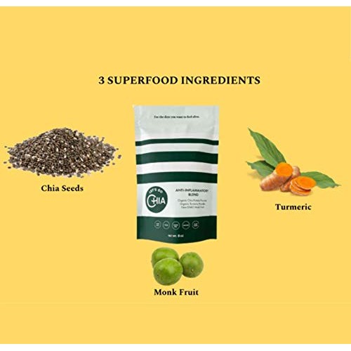 Lets Go Chia Anti-Inflammatory Superfood Powder | Promotes Gut