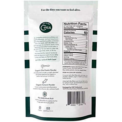 Lets Go Chia Anti-Inflammatory Superfood Powder | Promotes Gut
