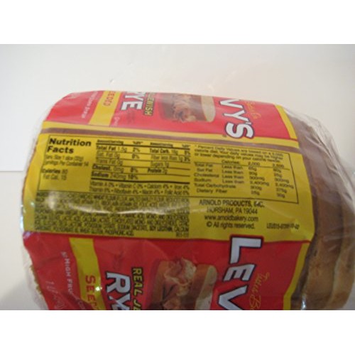 Levys Real Jewish Rye Seeded Bread, 1 Pound!
