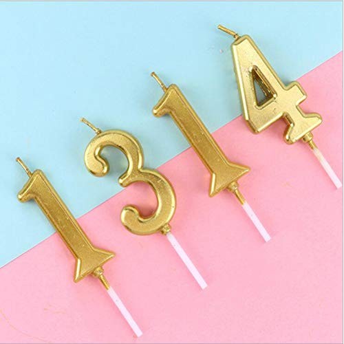 Number Candle Birthday Cake Wedding Anniversary Celebration Supp