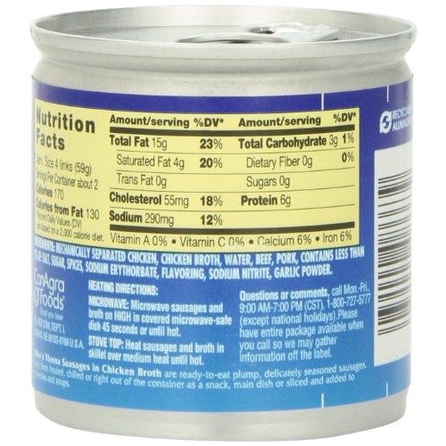 Libby Vienna Sausage, 4.6 Ounce Pack of 48