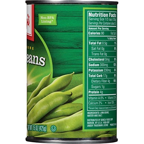 Libbys Lima Beans, 15-Ounce Cans Pack Of 12
