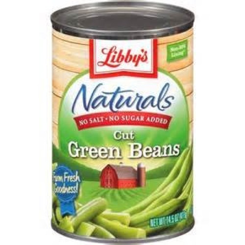 Libbys Naturals Cut Green Beans No Added Salt Or Sugar 14.5Oz