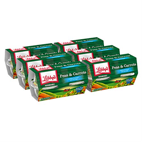 Libbys Peas And Carrots, Each 4 Count Of 4 Oz Cups 16 Oz, Pac