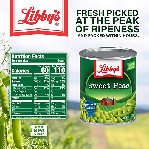 Libbys Sweet Peas | Appealingly Tender &Amp; Succulent | Sweet &Amp; Nu