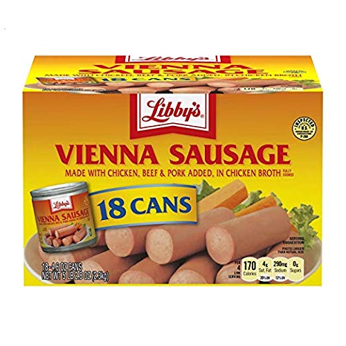 Libbys Vienna Sausage 4.6 oz. cans, 18 ct. pack of 6
