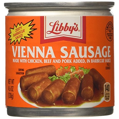 Libbys Vienna Sausage, BBQ, 4.6 Ounce Pack of 6