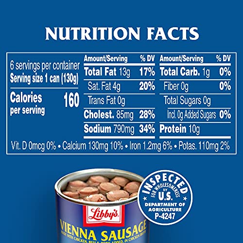 Libbys Vienna Sausages, 4.6 oz 6 ct