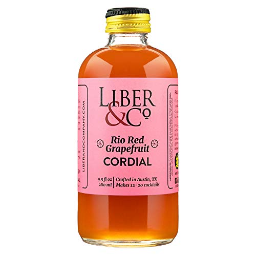 Liber &Amp; Co. Rio Red Grapefruit Cordial 9.5 Oz Made With Texas
