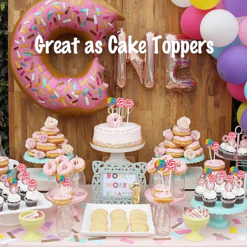 LIDATREE 1.5 Swirl Lollipop, Rainbow Lollipops Individually Wra...