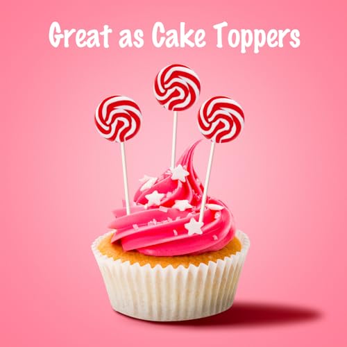 LIDATREE 1.5 Swirl Lollipop, Rainbow Lollipops Individually Wra...