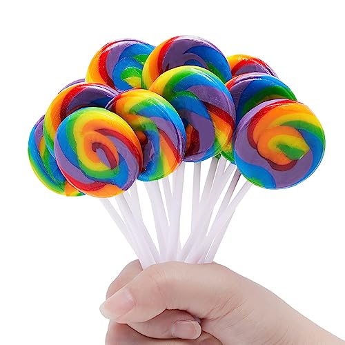 LIDATREE 1.5 Swirl Lollipop, Rainbow Lollipops Individually Wra...