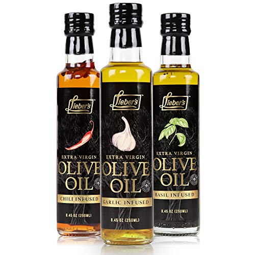 Liebers Garlic Infused Extra Virgin Olive Oil | Premium Low Fod