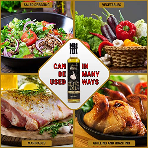 Liebers Garlic Infused Extra Virgin Olive Oil | Premium Low Fod