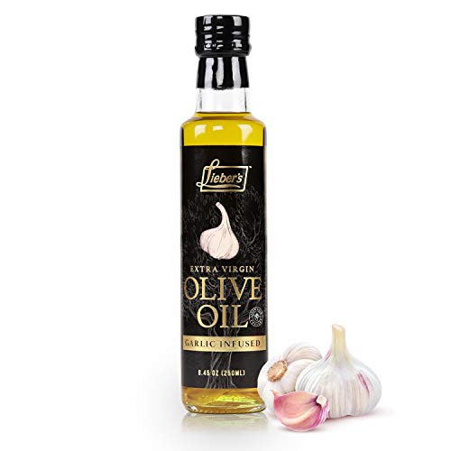 Liebers Garlic Infused Extra Virgin Olive Oil | Premium Low Fod