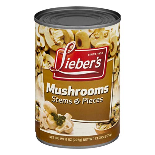 Liebers Mushrooms Stems And Pieces, Vegan, Gluten Free Single