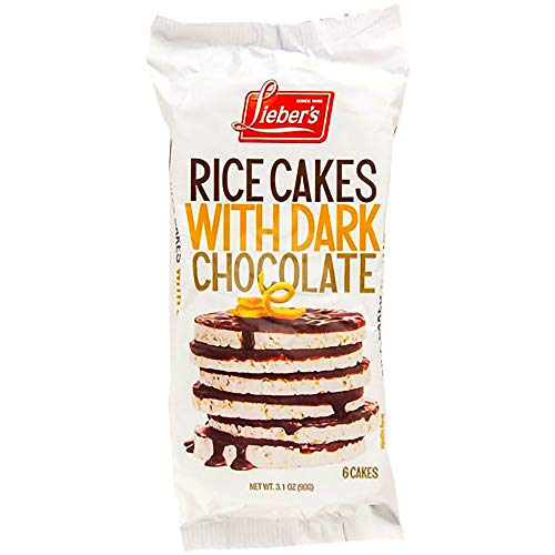 Liebers Rice Cakes Dark Chocolate Coated Rice Cakes 3-Pack