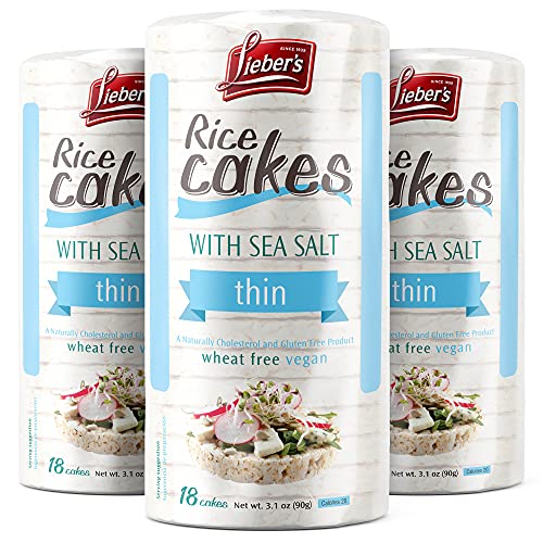 Liebers Rice Cakes, Kosher Certified Snack, Dairy Free, Wheat Fr