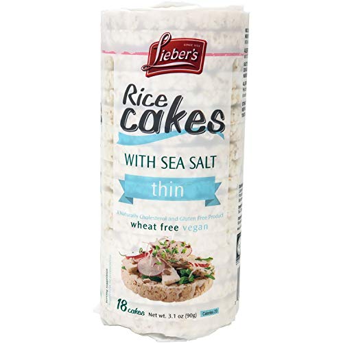Liebers Rice Cakes With Sea Salt Thin Salted Rice Cakes, 3-Pac