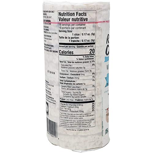 Liebers Rice Cakes With Sea Salt Thin Salted Rice Cakes, 3-Pac