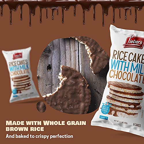 Liebers Thin Chocolate Rice Cakes, Kosher Certified Dairy And Da