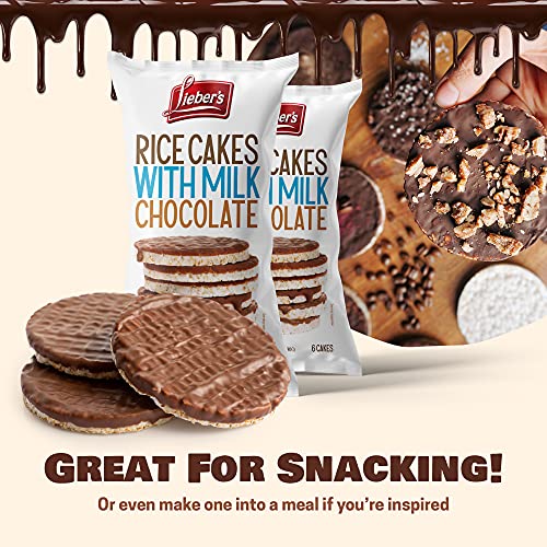Liebers Thin Chocolate Rice Cakes, Kosher Certified Dairy And Da