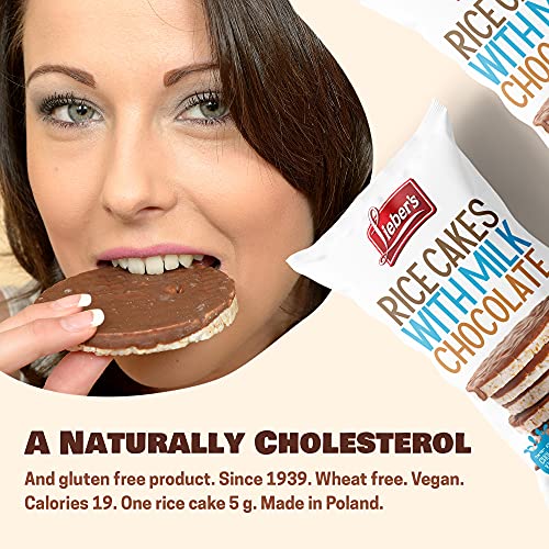 Liebers Thin Chocolate Rice Cakes, Kosher Certified Dairy And Da