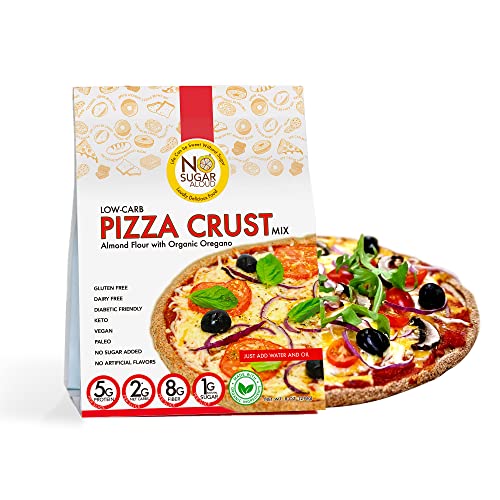 Low Carb Pizza Crust Mix, Gluten-Free & Plant-Based Almond Pizza...