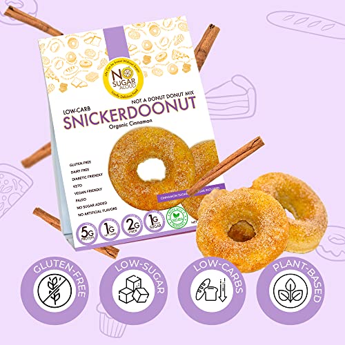 No Sugar Aloud Cinnamon Donut/Madeleine Mix No Sugar Added, Glu