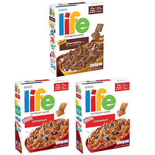 Life Breakfast Cereal, Chocolate And Cinnamon Variety Pack, 13Oz