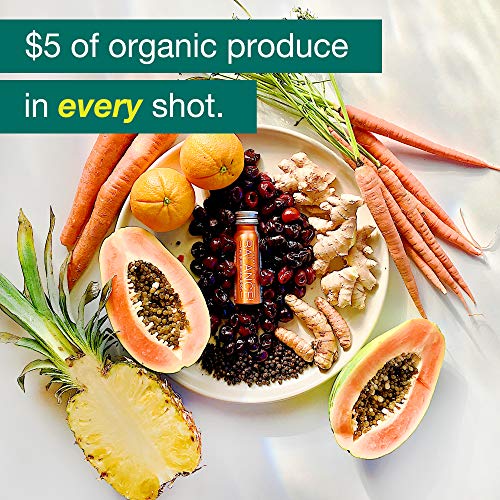 Ginger Turmeric Shot, Organic Cherry Ginger Shot W/ Black Pepper