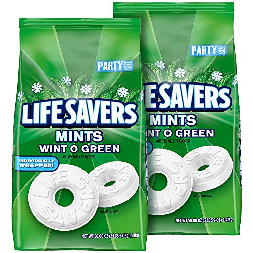 Life Savers Mints Wint-O-Green Hard Candy 50-Ounce Party Size Ba