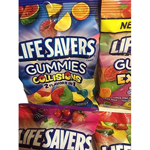 Lifesavers Gummies, Collisions, Wild Berries, Original &Amp; Exotics