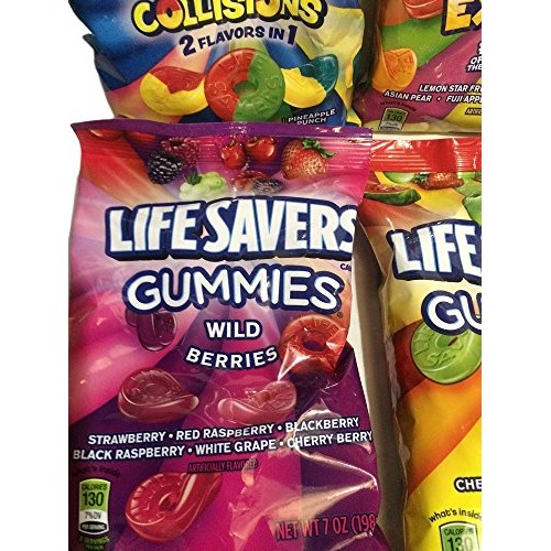 Lifesavers Gummies, Collisions, Wild Berries, Original &Amp; Exotics