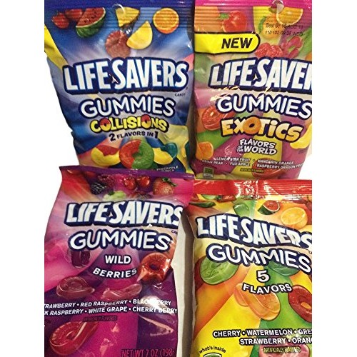Lifesavers Gummies, Collisions, Wild Berries, Original &Amp; Exotics
