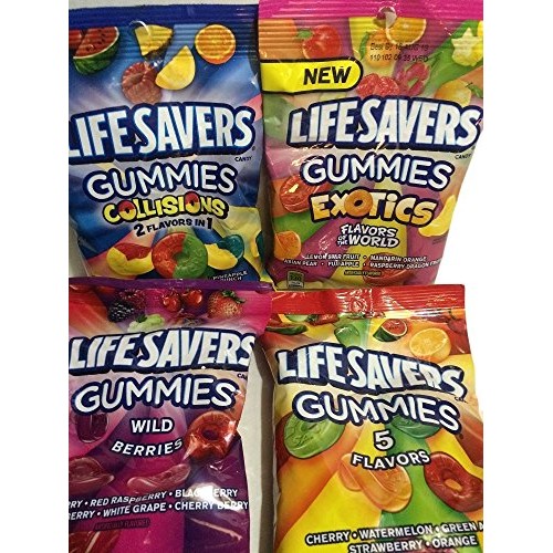 Lifesavers Gummies, Collisions, Wild Berries, Original &Amp; Exotics