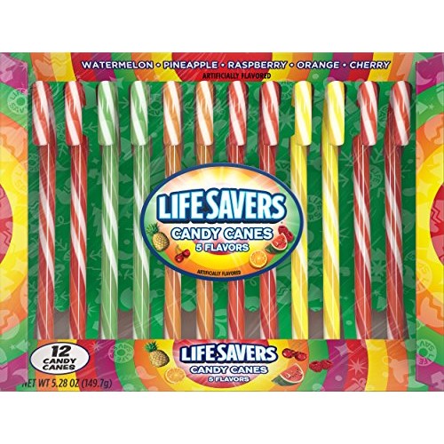 Lifesavers 5 Flavors Assorted Candy Canes, 12 Ct Lifesavers 5 Flavors Assorted Candy Canes, 12 Ct