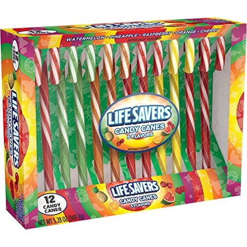Lifesavers 5 Flavors Assorted Candy Canes, 12 Ct Lifesavers 5 Flavors Assorted Candy Canes, 12 Ct