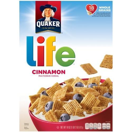 Quaker Cinnamon Life Multigrain Cereal 18 Oz